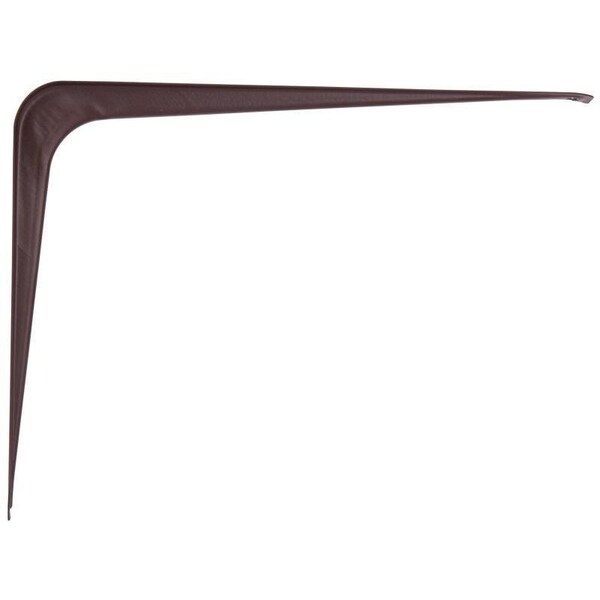 Prosource Shelf Bracket, 110 lb/Pair, 10 in L, 8 in H, Steel, Chocolate